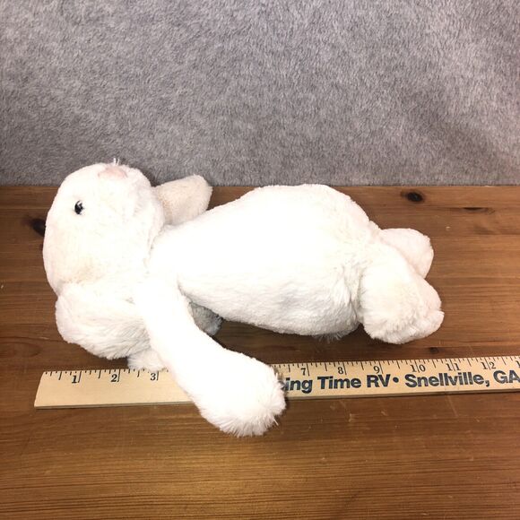 Jellycat Bashful Bunny Rabbit Plush White Pink Nose 12" Stuffed Animal Toy - Picture 6 of 6